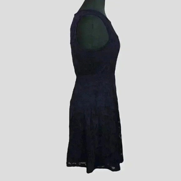 Garage navy blue ladies sleeveless scoop neck dress MEDIUM - Picture 2 of 12